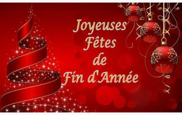 Fermeture du club pour les fêtes de fin d'année.
