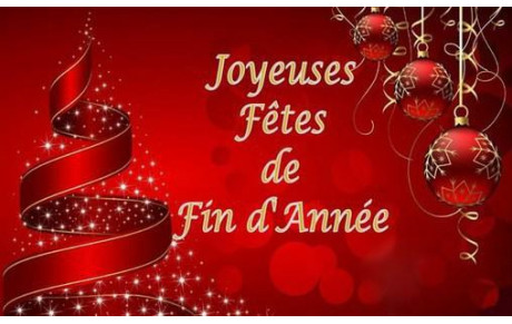 Fermeture du club pour les fêtes de fin d'année